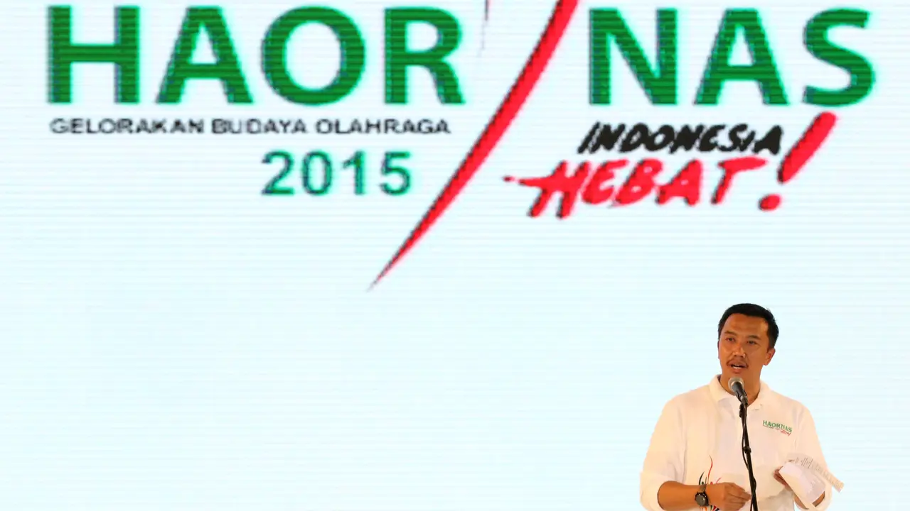Imam Nahrawi_Penghargaan Hari Olah Raga Nasional_(Bola.com/Arief Bagus)