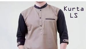 Model koko kurta kombinasi lengan tiga perempat. (dok. Shopee)