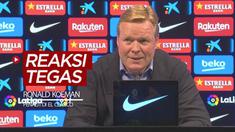 Berita video Pelatih Barcelona, Ronald Koeman, memberi reaksi tegas terkait penalti untuk Real Madrid dari wasit pada laga El Clasico yang digelar Sabtu (24/10/2020) malam hari WIB.