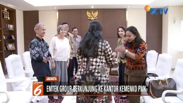 Bertemu Menko PMK Puan Maharani, Emtek Grup berkomitmen tangkal hoaks atau berita bohong.