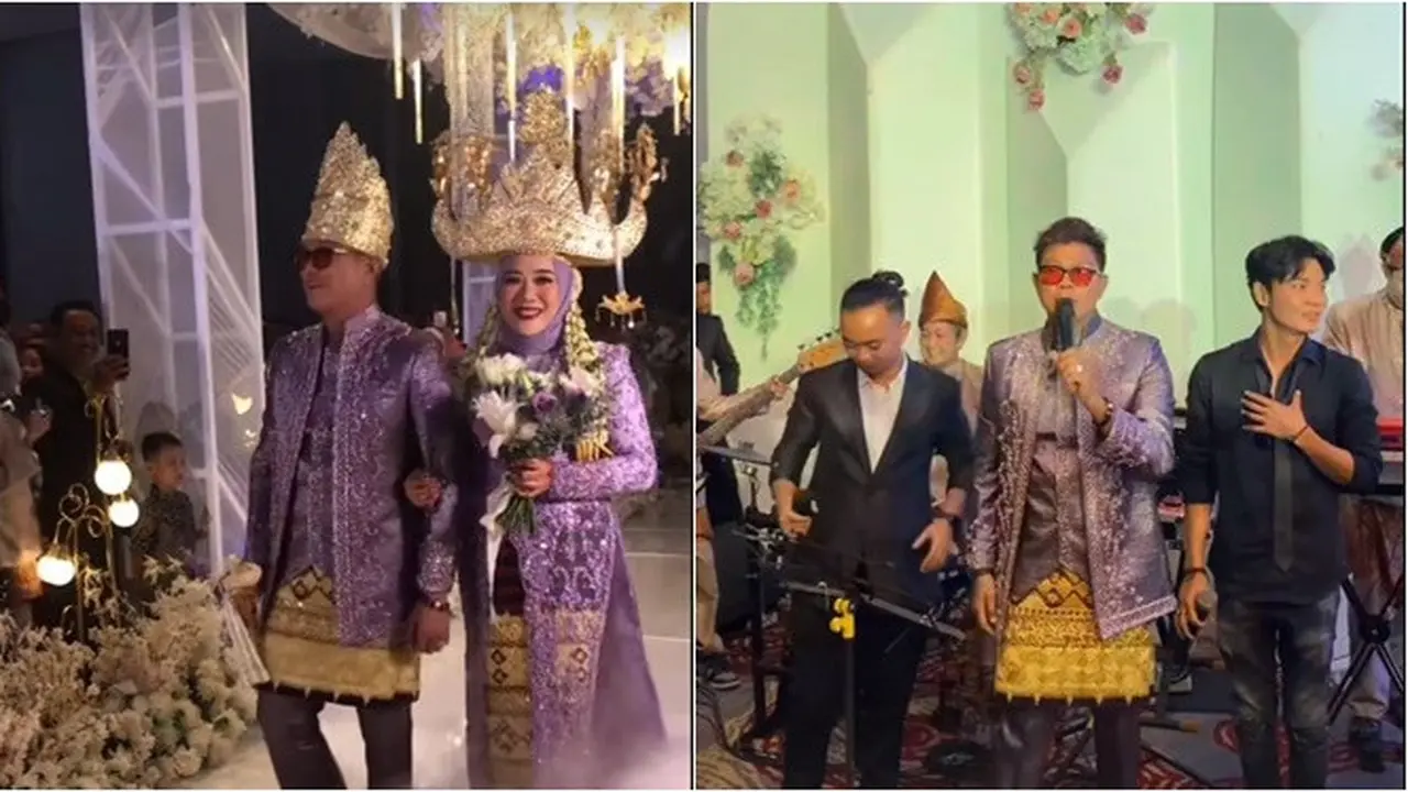 7 Potret Pesta Resepsi Kedua Andika Kangen Band dan Istri, Digelar Mewah di Hotel