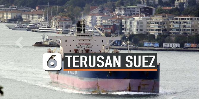 VIDEO: Mesin Mati, Kapal Raksasa Sempat Mogok di Terusan Suez