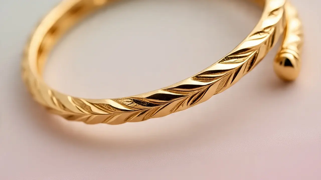 Model Gelang Serut Emas Terbaru