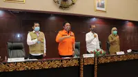 Rapat bersama penerapan PSBB di ruang rapat Parameswara Setda Palembang (Dok. Humas Kominfo Palembang / Nefri Inge)