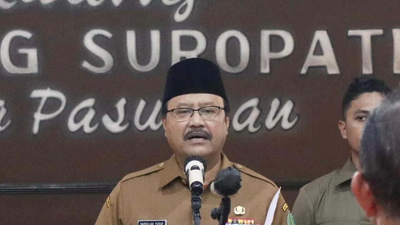 Lantik Pejabat Tinggi Pratama dan Pengawas di Pemkot Pasuruan, Ini Pesan Gus Ipul