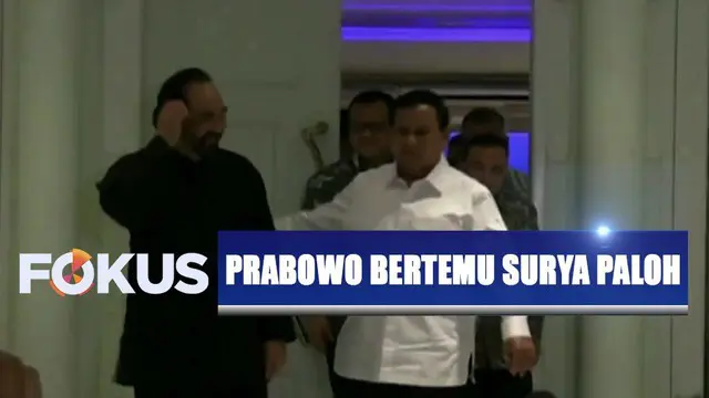 Prabowo yang didampingi tiga petinggi Gerindra langsung mengadakan pertemuan tertutup di dalam kediaman Surya Paloh.