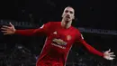 4. Zlatan Ibrahimovic (Manchester United) - 39 gol dalam 42 laga. (Reuters/Phil Noble)