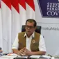 Kepala Gugus Tugas Percepatan Penanganan COVID-19 Doni Monardo menyampaikan strategi baru menanganani masalah COVID-19 dalam rapat tertutup Komisi VI DPR di Graha BNPB, Jakarta. Sabtu (2/5/2020). (Dok Badan Nasional Penanggulangan Bencana/BNPB)