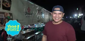 Fadly Padi kulineran di daerah Bintaro.