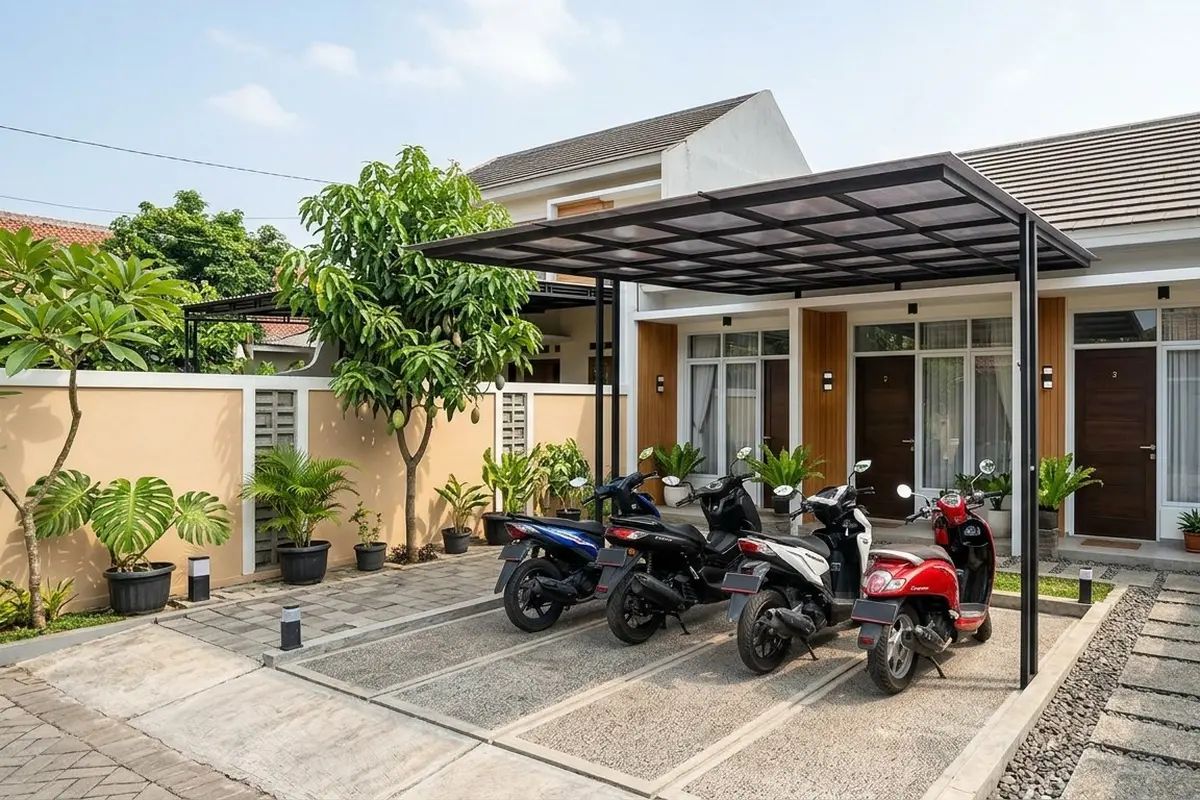 Kamar Kos di Halaman Rumah untuk Usaha Pensiunan (Foto: Gemini AI)