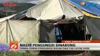 Tenda-tenda para pengungsi Sinabung sudah rusak dan tak layak huni.