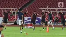 Sesi latihan resmi menjadi persiapan akhir jelang menghadapi Bahrain pada lanjutan putaran ketiga Kualifikasi Piala Dunia 2026 zona Asia Grup C. (Liputan6.com/Angga Yuniar)