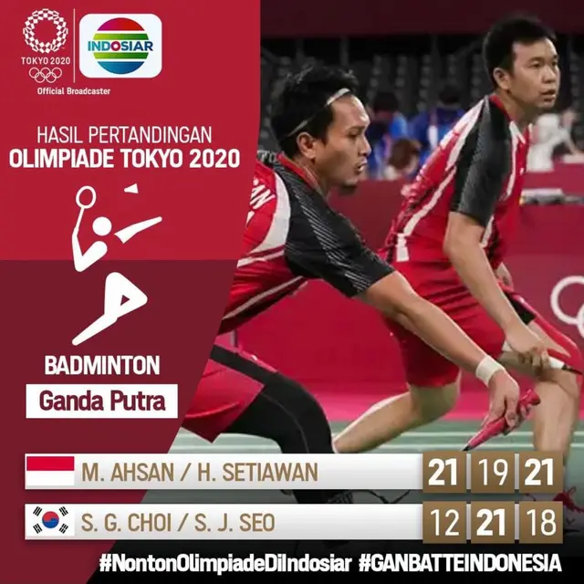 Hasil Bulu Tangkis di Indosiar