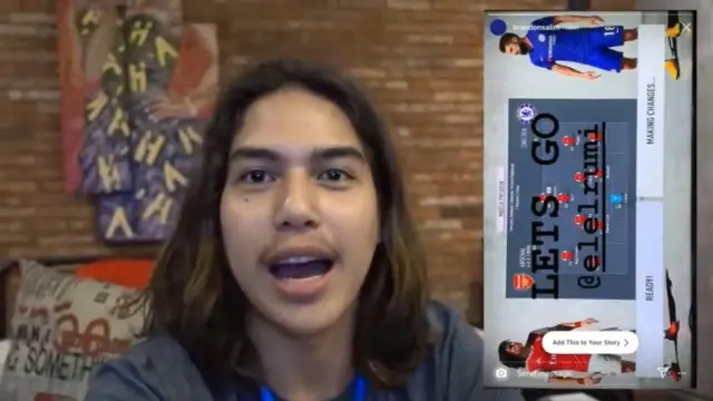 Momen El Rumi ketika karantina di rumah Maia Estianty