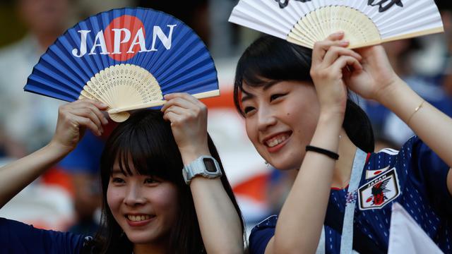 Lucunya Atribut Suporter Jepang di Piala Dunia 2018