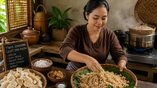 Membuat Tiwul Singkong Legit dan Pulen di Rumah