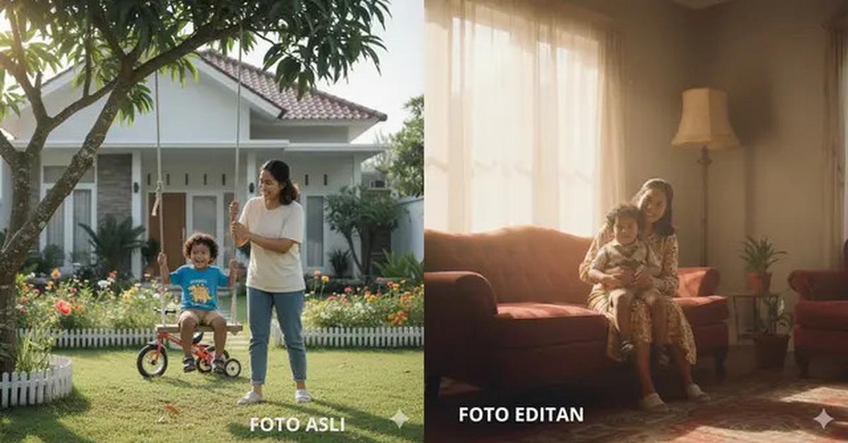 7 Prompt Gemini AI Viral Edit Foto Ibu dan Anak yang Masih Kecil ala Photoshoot