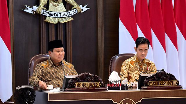 Prabowo Pimpin Sidang Kabinet Perdana di Istana Jakarta