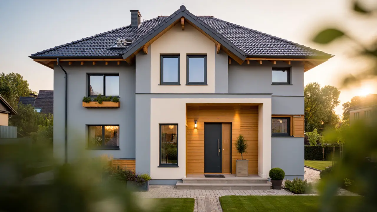 Gambar rumah minimalis Eropa (Foto: Reve Art AI)