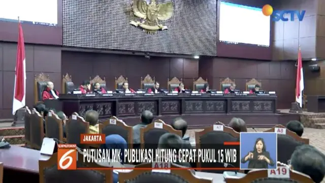 MK: Hasil Quick Count Boleh Dipublikasikan 2 Jam Sejak TPS di Wilayah Barat Ditutup
