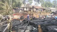 Kebakaran Hebat Melalap Kampung Adat Sirnaresmi Sukabumi
