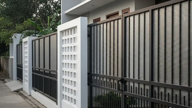 Model Pagar Depan Klasik yang Cocok untuk Rumah Minimalis/ Ilustrasi AI
