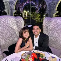 Fuji An dan Thariq Halilintar saat sedang menghabiskan waktu makan bersama (Instagram/fuji_an).