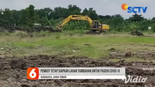 VIDEO: Pemakaman Jenazah COVID-19 di TPU Keputih Menurun