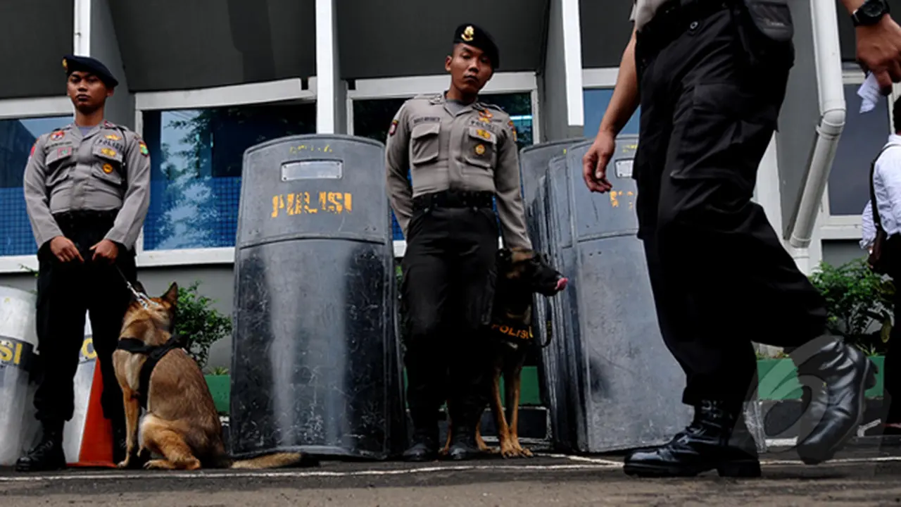 Suasana Pengamanan Sidang Praperadilan Komjenpol Budi Gunawan