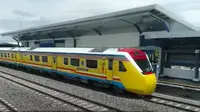 Kereta api pertama di Sulawesi (Liputan6.com/Fauzan)