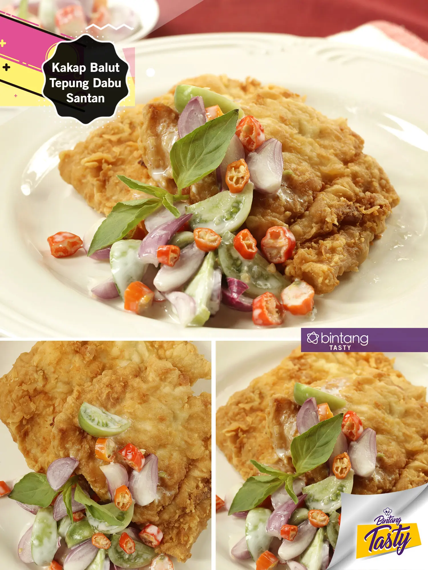 Kakap Balut Tepung Dabu Santan. (Foto: Bintang.com/Daniel Kampua, Digital Imaging: Nurman Abdul Hakim/Bintang.com, Chef: Arum Sari)