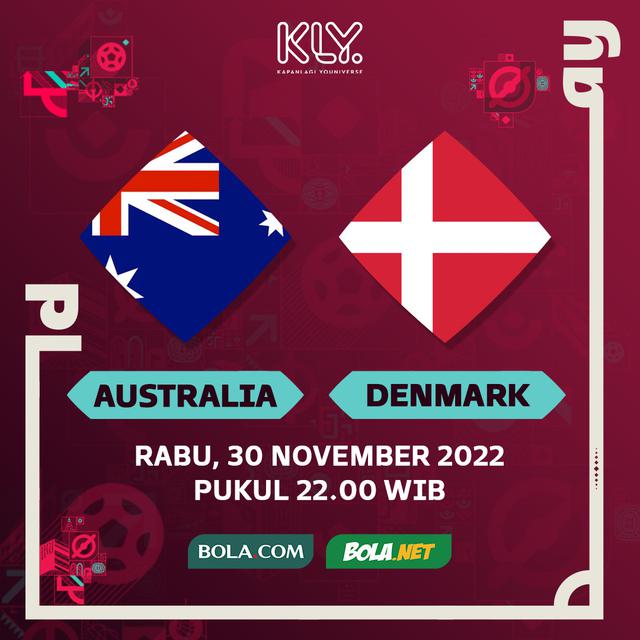 Piala Dunia 2022 - Australia Vs Denmark