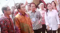 Menteri Puan Maharani mengunjungi Pelabuhan Perikanan Pantai Morodemak, Demak, Jawa Tengah. (Liputan6.com/Taufiqurahman)