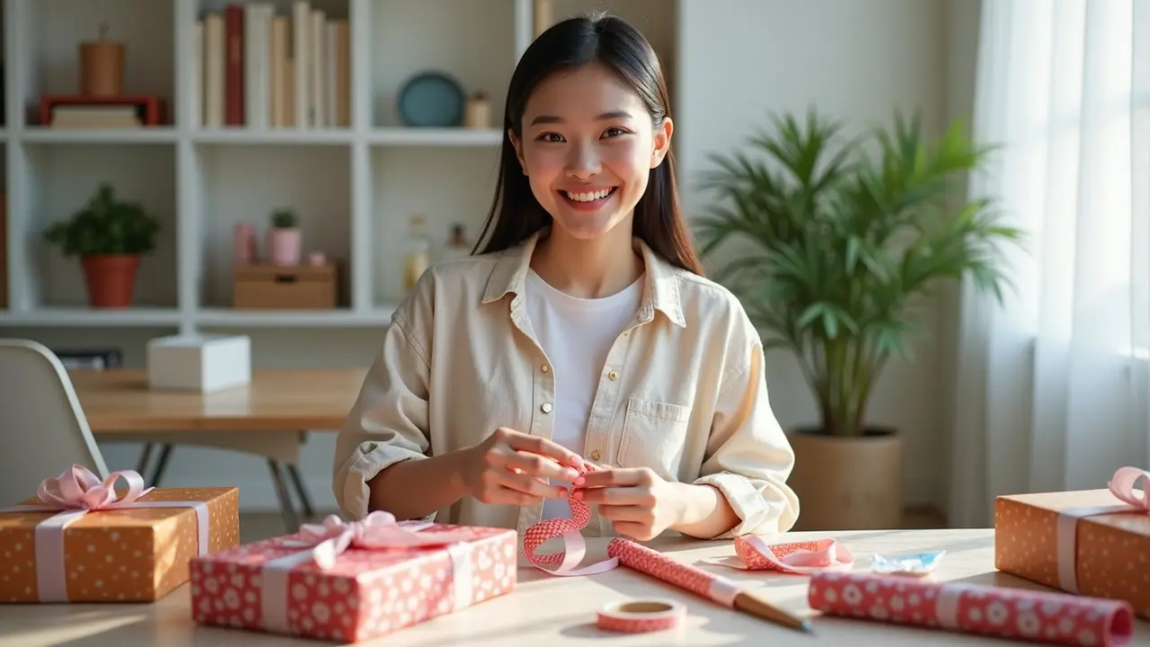 cara membungkus kado yang simple