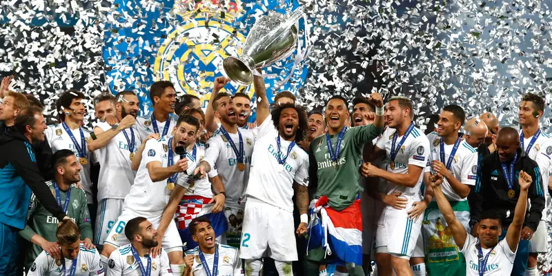 Selebrasi Real Madrid Usai Juarai Liga Champions 2018