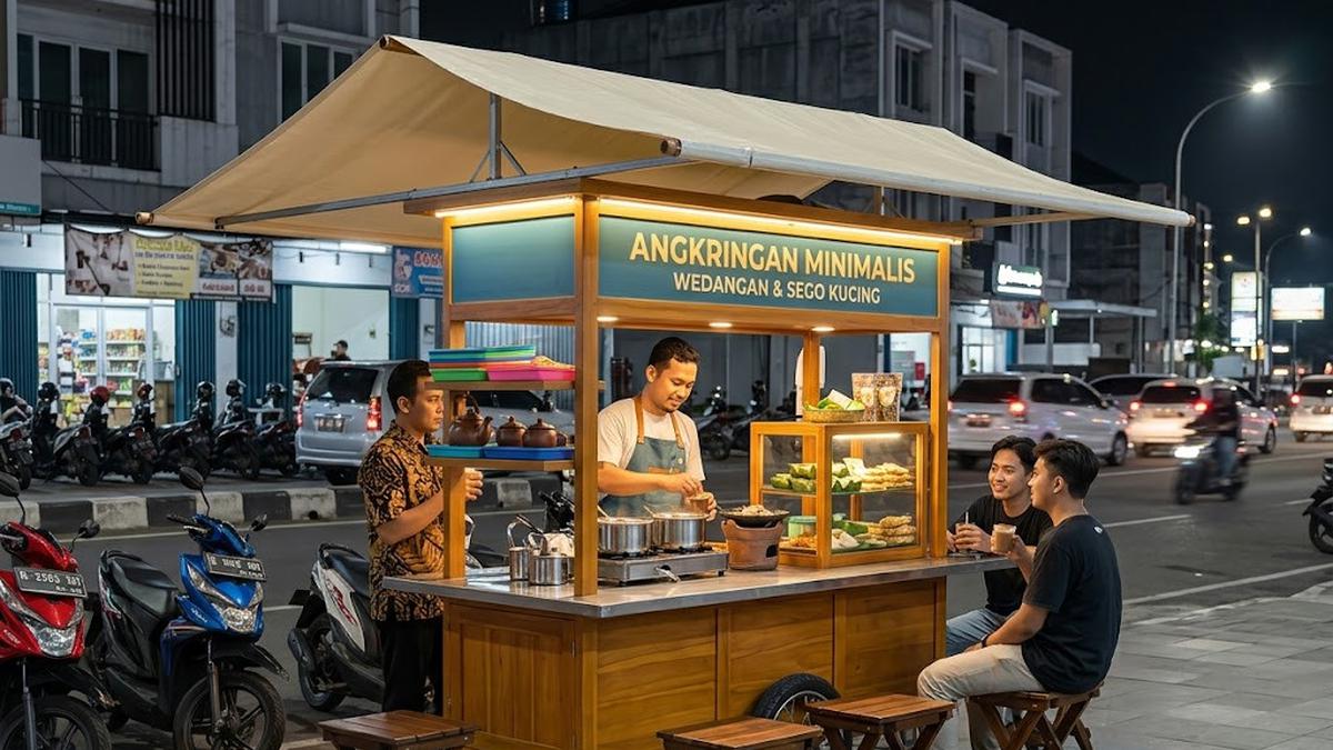 6 Model Angkringan Terpal Sederhana yang Murah tapi Tetap Menarik untuk Usaha Pemula