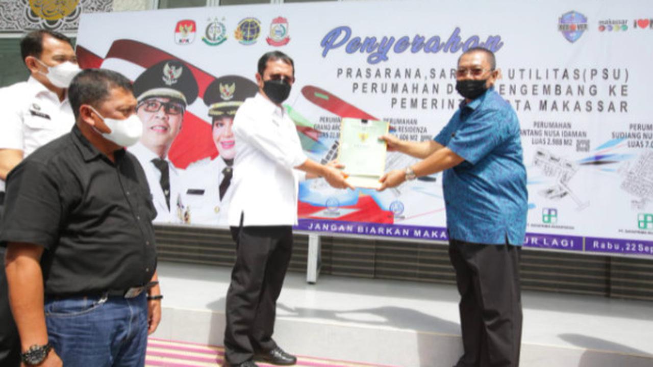 Pemkot Makassar terima penyerahan PSU senilah miliaran rupiah (Liputan6.com)