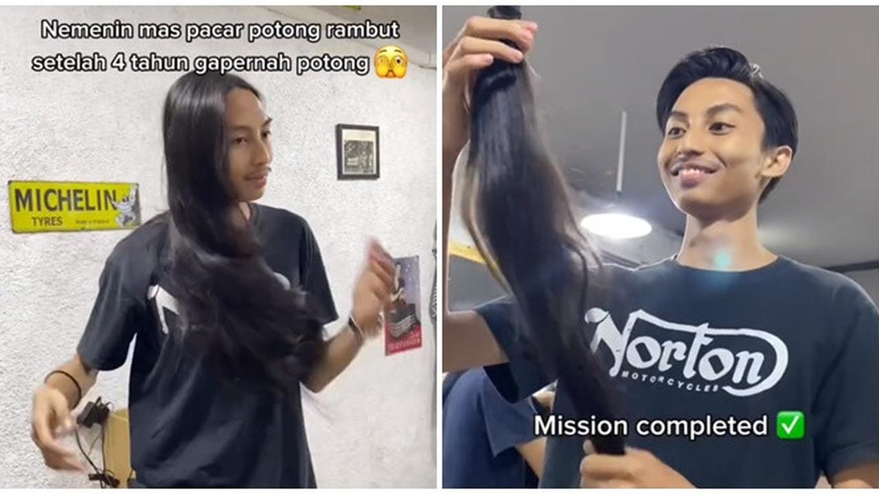 4 Tahun Gondrong, Penampilan Pria Usai Potong Rambut Ini Bikin Netizen ...