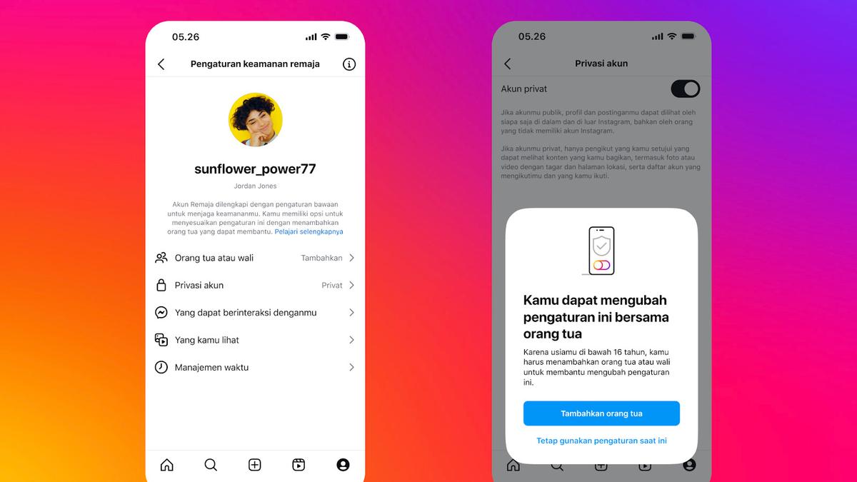 Meta Gulirkan Akun Instagram Remaja di Indonesia untuk Lindungi Anak di Internet