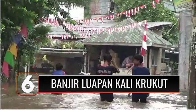 Sedikitnya 120 rumah warga di RT 3 / RW 3, Cilandak Timur, Pasar Minggu, Jakarta Selatan, terendam banjir. Banjir terjadi akibat meluapnya air dari Kali Krukut setelah hujan deras mengguyur ibu kota.
