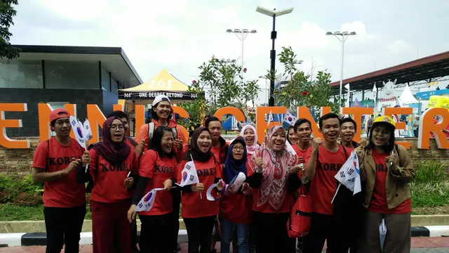 Pencinta K-Pop di Palembang bersemangat menjadi suporter untuk atlet Korea di Asian Games 2018