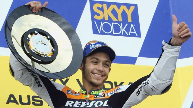 Foto: Potret Valentino Rossi Saat Meraih Gelar Juara Dunia