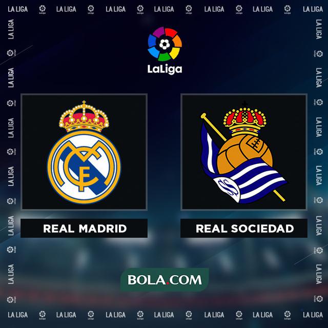 Jadwal Live Streaming Liga Spanyol Real Madrid Vs Real Sociedad, Selasa