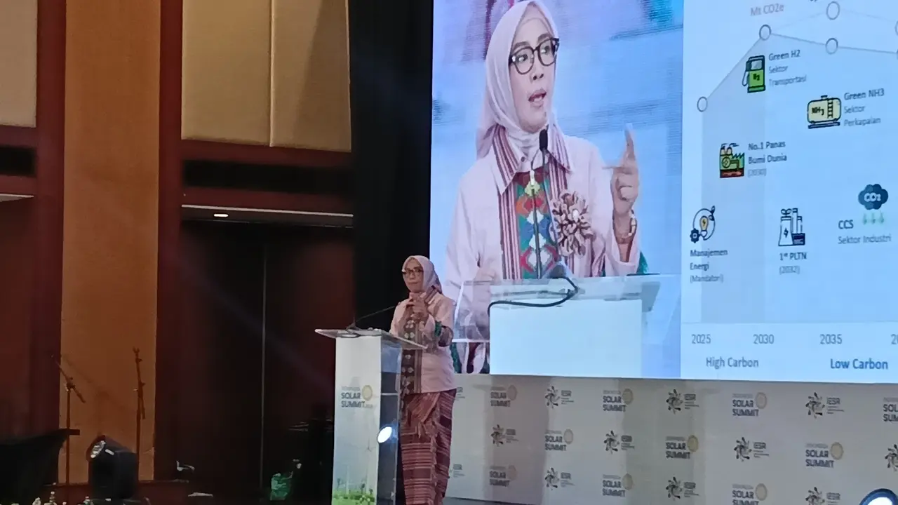Direktur Jenderal Energi Baru Terbarukan dan Konservasi Energi (EBTKE) Kementerian Energi dan Sumber Daya Mineral (ESDM), Eniya Listiani Dewi. (Foto: Liputan6.com/Maulandy R)