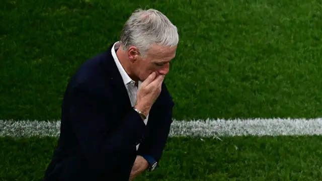 Ekspresi Timnas Prancis usai Gagal Lolos Final Euro-AP