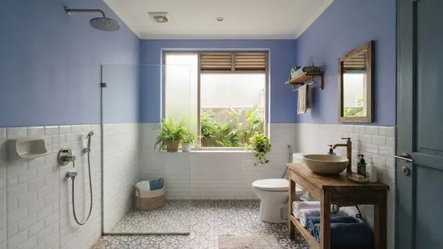 8 Warna Cat untuk Kamar Mandi 2026 yang Bikin Adem dan Lega