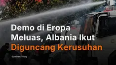 Demo mahasiswa di Albania berujung bentrokan, polisi kerahkan meriam air untuk membubarkan massa! Kericuhan terjadi di ibu kota Tirana pada Minggu, ketika demonstran menyalakan kembang api dan melemparkan benda ke arah polisi. Rekaman di lokasi memperlihatkan kembang api meledak di dekat barisan ...