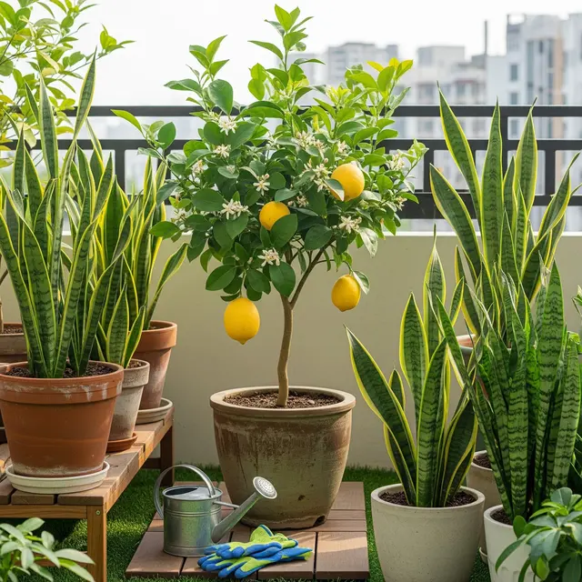 Pohon Buah dan Tanaman Hias untuk Kebun Rumah yang Produktif (Image by Gemini AI)