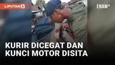 Waduh! Konsumen Cegat dan Ambil Kunci Motor Kurir Gegara Paket Tidak Sesuai