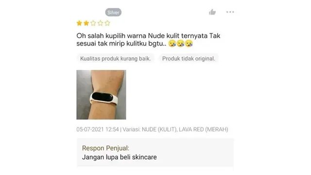 6 Ulasan Pembeli di Online Shop Komplain Warna Barang Ini Bikin Elus Dada